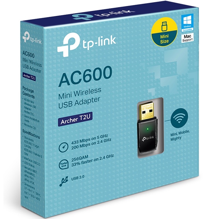 TP-Link Archer T2U V3 AC600 Dual Band Wireless USB Adapter